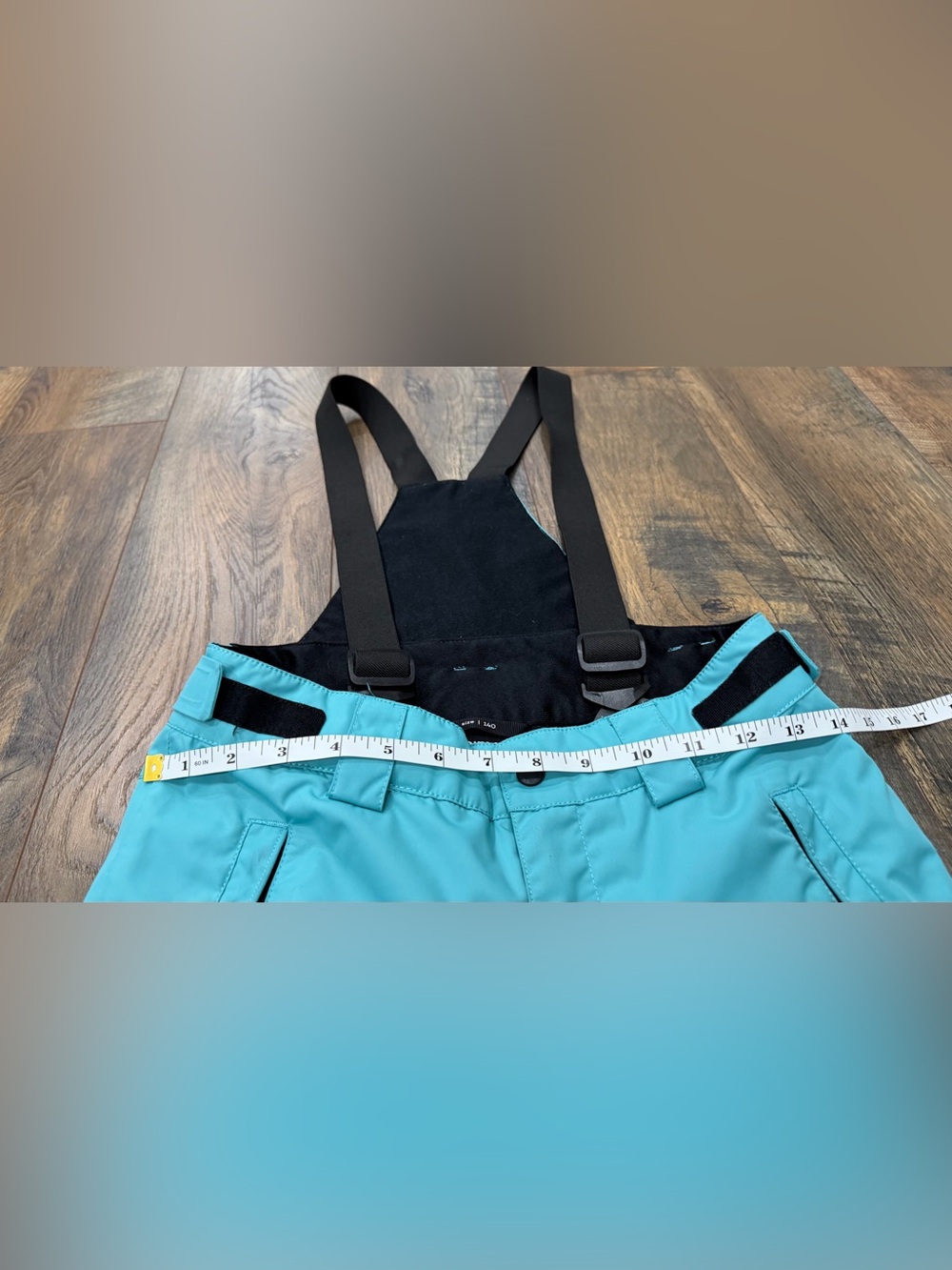 Reima Terrie Ski Snowboard Pants Girl’s Size 10 / 140, Turquoise Reimatec Winter - Picture 6 of 10